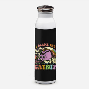 I Blame The Catnip-None-Water Bottle-Drinkware-kg07
