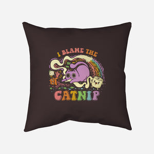 I Blame The Catnip-None-Non-Removable Cover w Insert-Throw Pillow-kg07