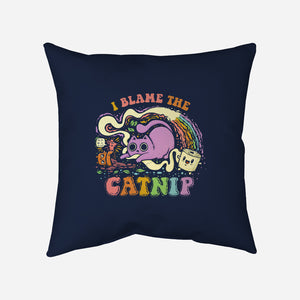 I Blame The Catnip-None-Removable Cover w Insert-Throw Pillow-kg07