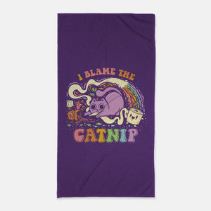 I Blame The Catnip-None-Beach-Towel-kg07