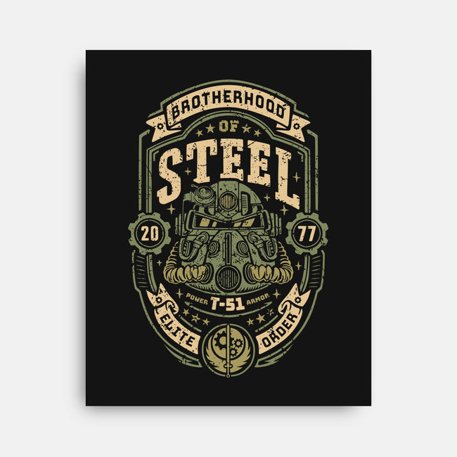 Knight Of Steel T-51-None-Stretched-Canvas-Olipop