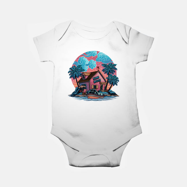 Island Life-Baby-Basic-Onesie-glitchygorilla