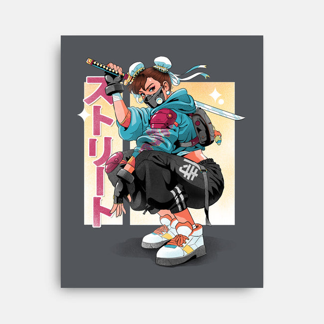 Street Samurai-None-Stretched-Canvas-Bruno Mota