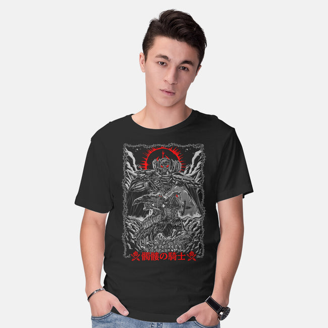 The Quest Of Skull Knight-Mens-Basic-Tee-Knegosfield