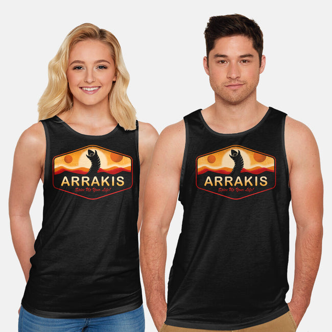 Visit Arrakis-Unisex-Basic-Tank-Paul Simic