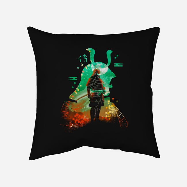 Negative Aki Samurai-None-Removable Cover w Insert-Throw Pillow-Donnie