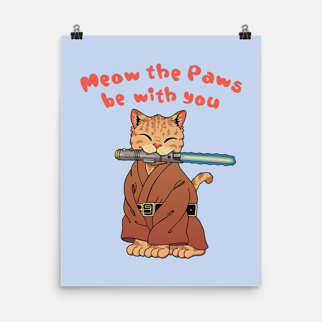 Meow The Paws Be With You-None-Matte-Poster-vp021