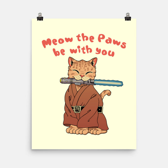 Meow The Paws Be With You-None-Matte-Poster-vp021