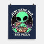 Aliens Love Pizza-None-Matte-Poster-fanfreak1