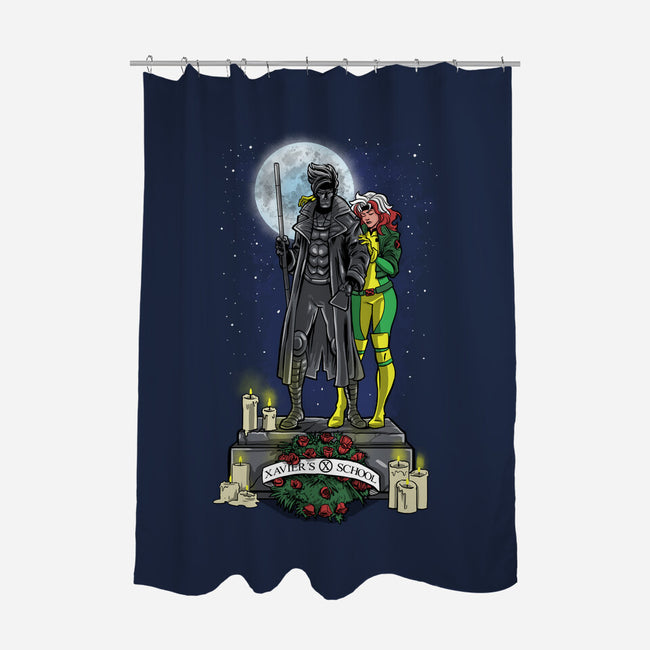 Tribute To Gambit-None-Polyester-Shower Curtain-zascanauta