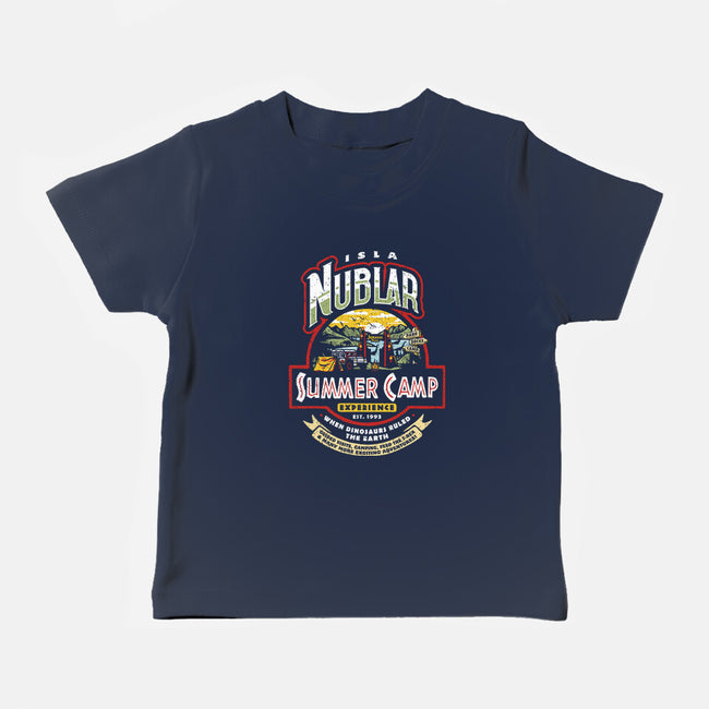 Jurassic Camp-Baby-Basic-Tee-Olipop