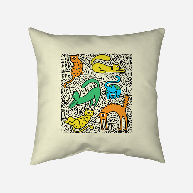 Kitty Haring-None-Removable Cover w Insert-Throw Pillow-estudiofitas