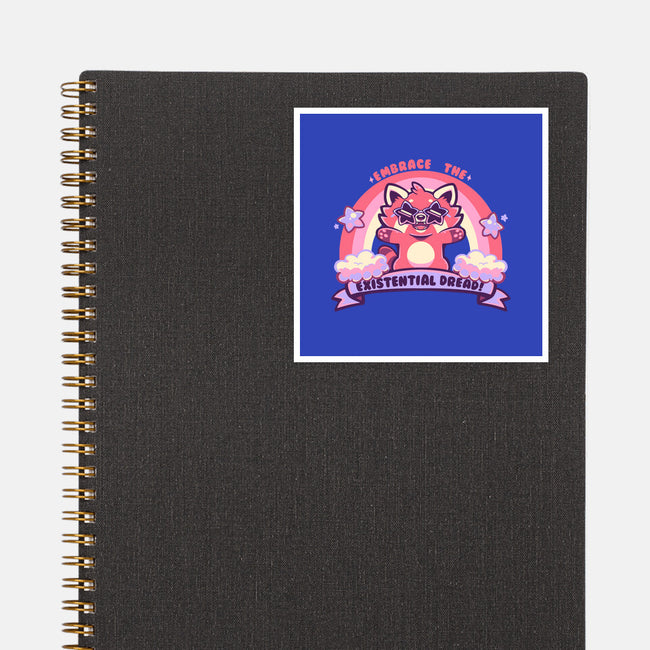 Embrace The Existential Dread-None-Glossy-Sticker-TechraNova