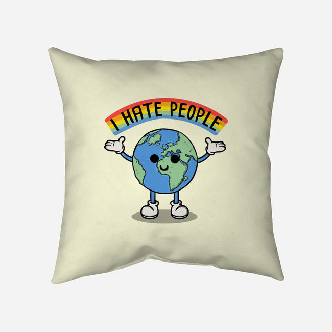 Earth Hates People-None-Removable Cover w Insert-Throw Pillow-Melonseta