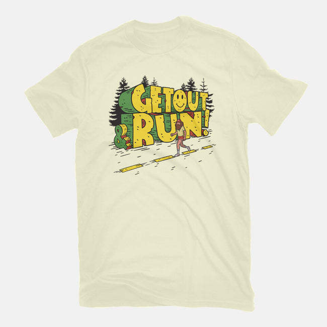 Get Out And Run-Mens-Basic-Tee-Getsousa!