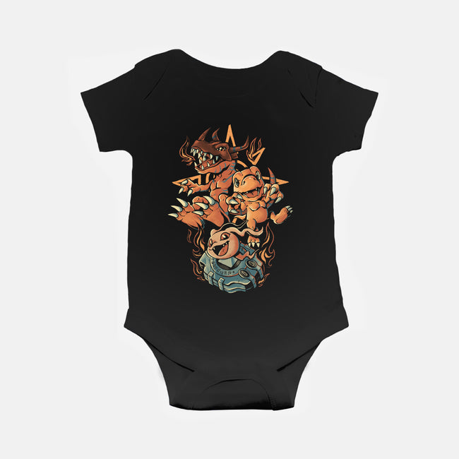 Digital Dino Evolution-Baby-Basic-Onesie-Arigatees