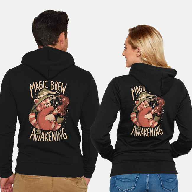 Magic Brew Of Awakening-Unisex-Zip-Up-Sweatshirt-eduely
