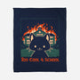 Cat At School On Fire-None-Fleece-Blanket-worlddominationforcats