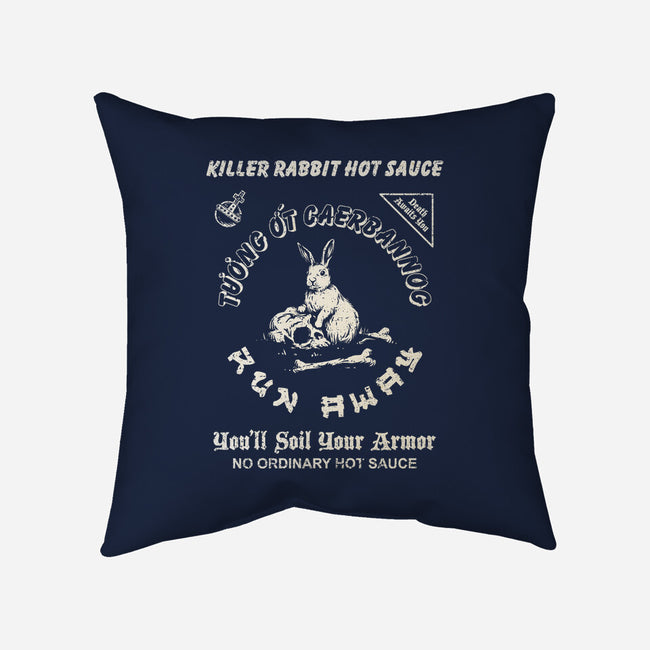 Killer Rabbit Hot Sauce-None-Removable Cover w Insert-Throw Pillow-kg07