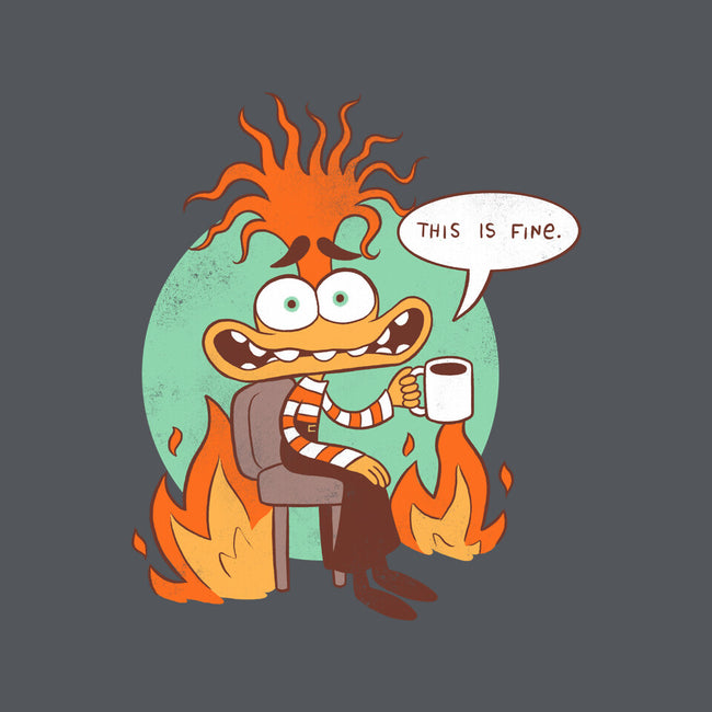 Anxiety Is Fine-Womens-Fitted-Tee-paulagarcia