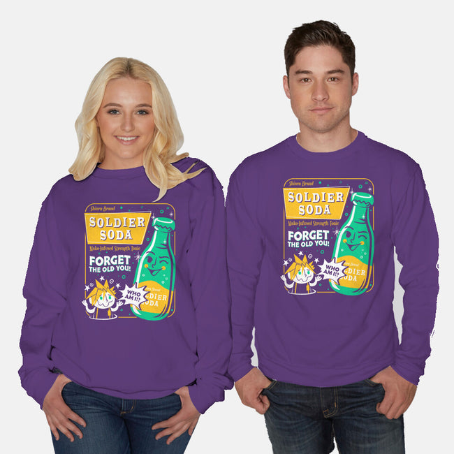 Soldier Soda-Unisex-Crew Neck-Sweatshirt-Aarons Art Room