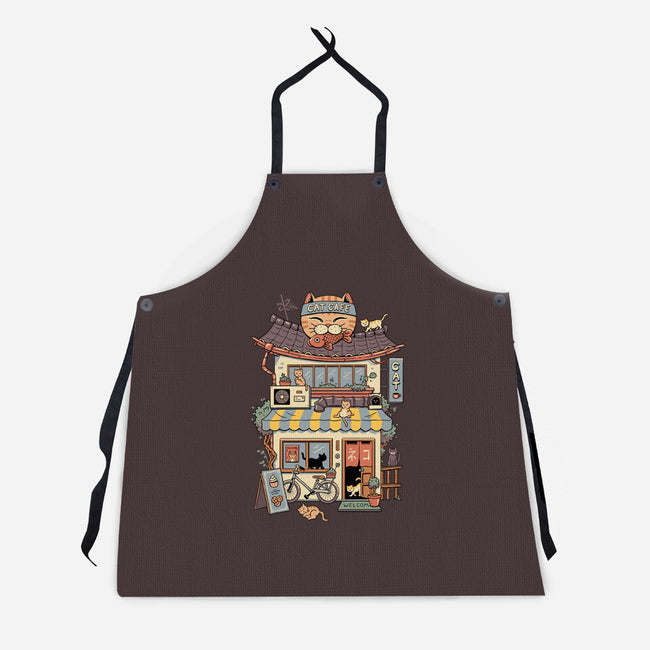 Cat Cafe-Unisex-Kitchen-Apron-vp021