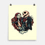 Skeleton Love-None-Matte-Poster-glitchygorilla