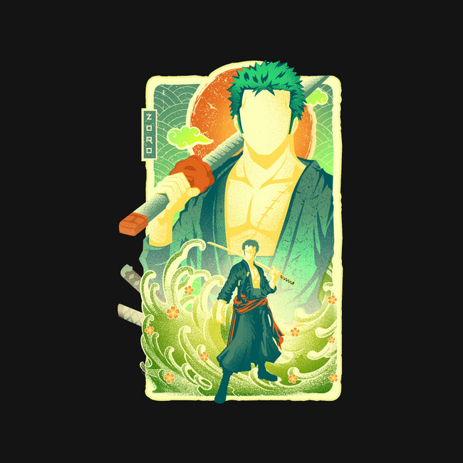 Great Wave Zoro-None-Glossy-Sticker-hypertwenty