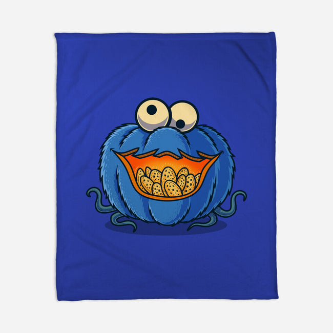 The Pumpkin Monster-None-Fleece-Blanket-erion_designs