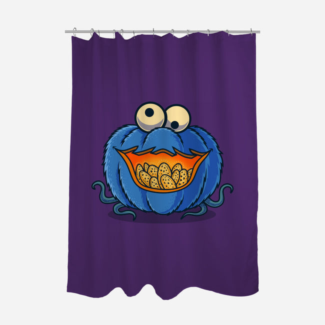 The Pumpkin Monster-None-Polyester-Shower Curtain-erion_designs