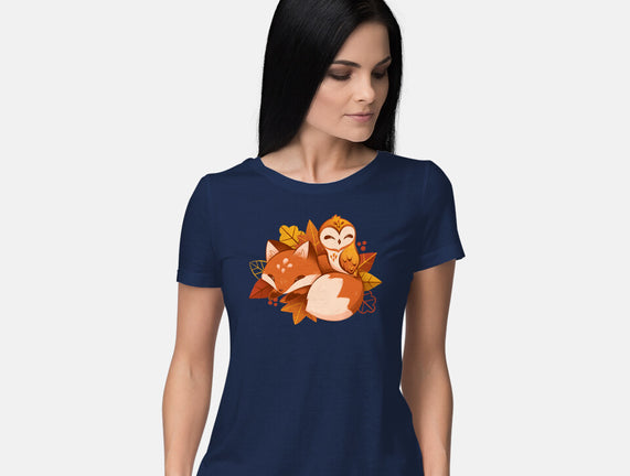 Fox And Owl Autumn