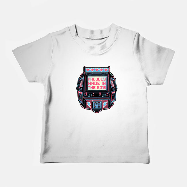 80s Arcade-Baby-Basic-Tee-glitchygorilla