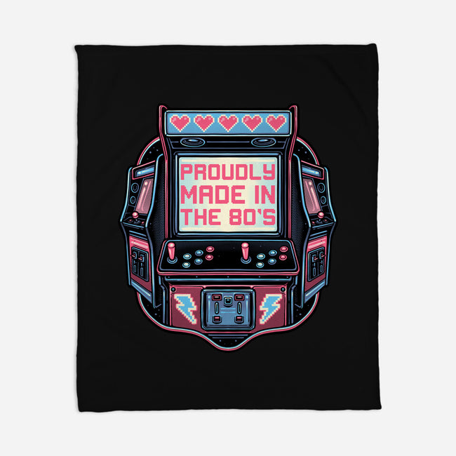80s Arcade-None-Fleece-Blanket-glitchygorilla