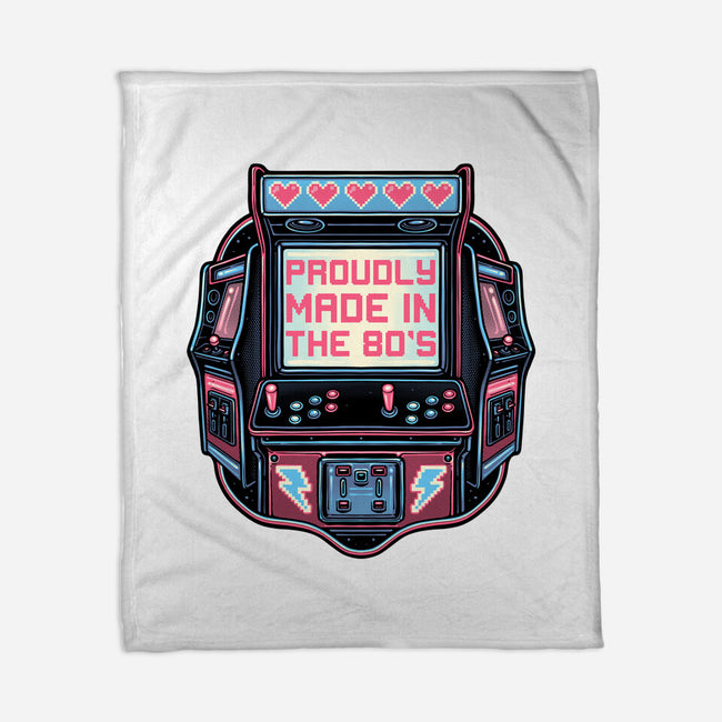 80s Arcade-None-Fleece-Blanket-glitchygorilla