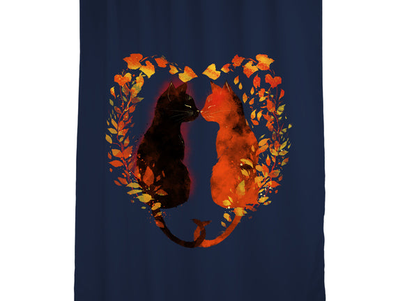 Cats In Fall