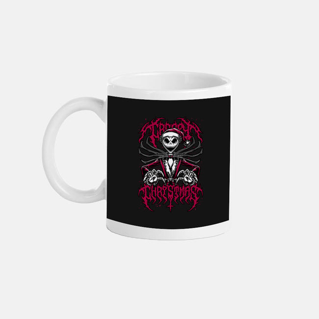 Creepy Christmas Skeleton-None-Mug-Drinkware-Studio Mootant