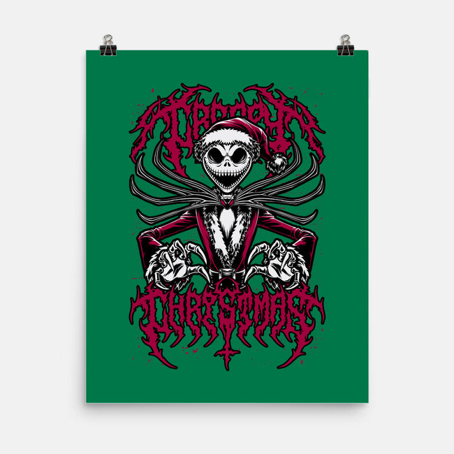 Creepy Christmas Skeleton-None-Matte-Poster-Studio Mootant