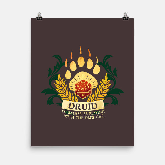 Druid D20-None-Matte-Poster-D20 Tees