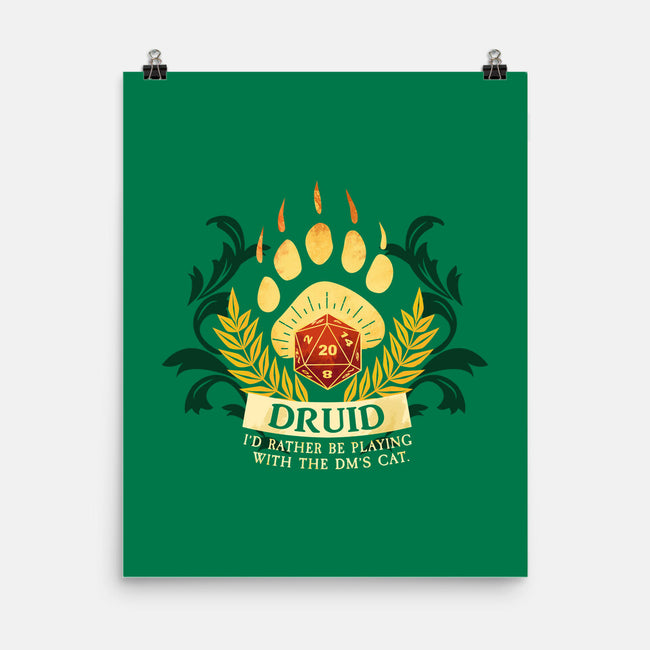 Druid D20-None-Matte-Poster-D20 Tees