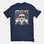 Festive Rock And Roll Santa-Mens-Basic-Tee-tobefonseca