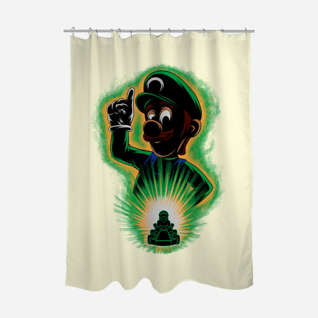 Green Bro Racing-None-Polyester-Shower Curtain-rmatix
