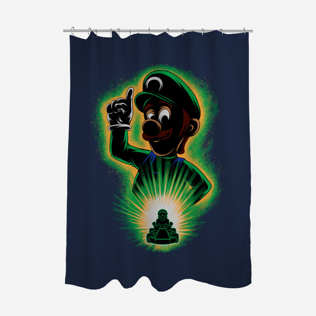 Green Bro Racing-None-Polyester-Shower Curtain-rmatix