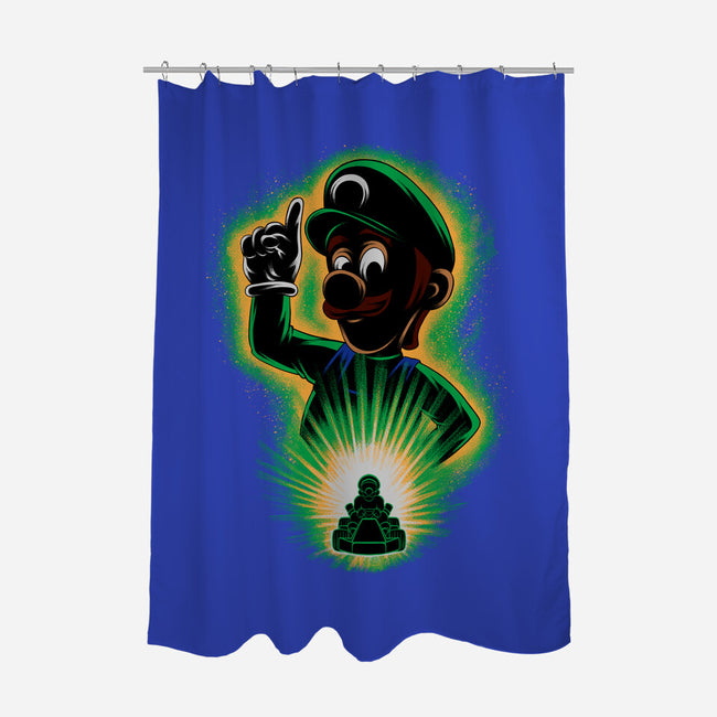 Green Bro Racing-None-Polyester-Shower Curtain-rmatix