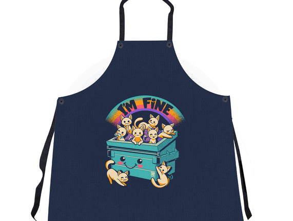 Dumpster On Fire I'm Fine Cat