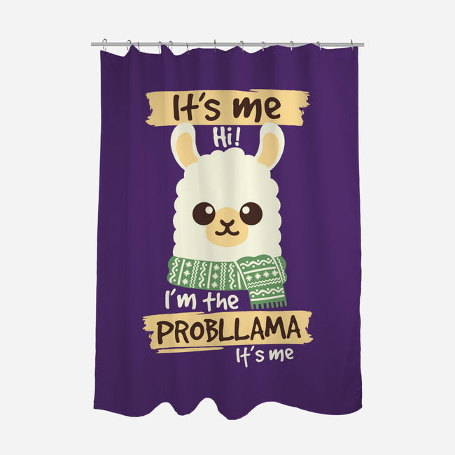 I'm The Probllama-None-Polyester-Shower Curtain-NemiMakeit