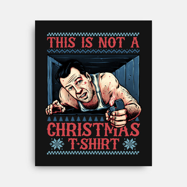 Not A Christmas Tshirt-None-Stretched-Canvas-glitchygorilla