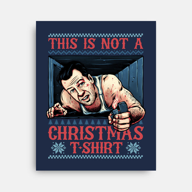 Not A Christmas Tshirt-None-Stretched-Canvas-glitchygorilla
