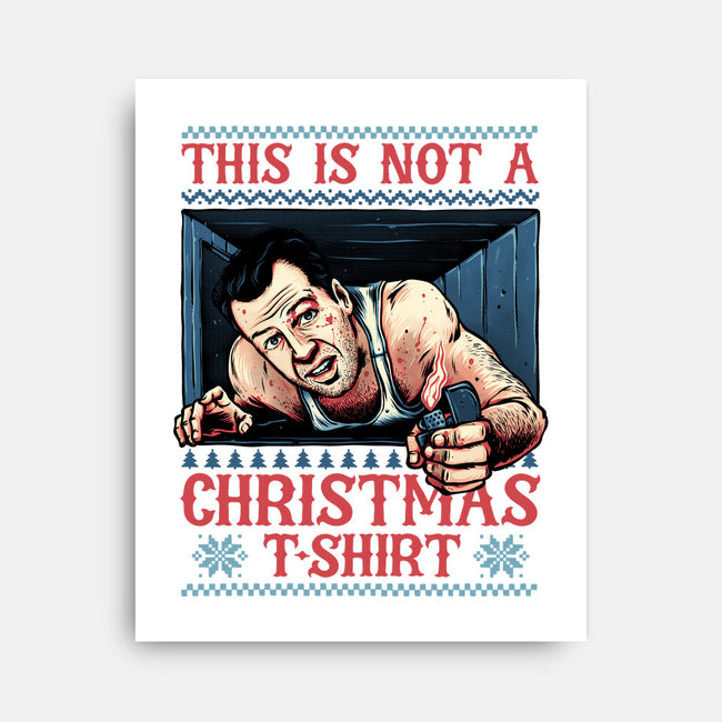Not A Christmas Tshirt-None-Stretched-Canvas-glitchygorilla