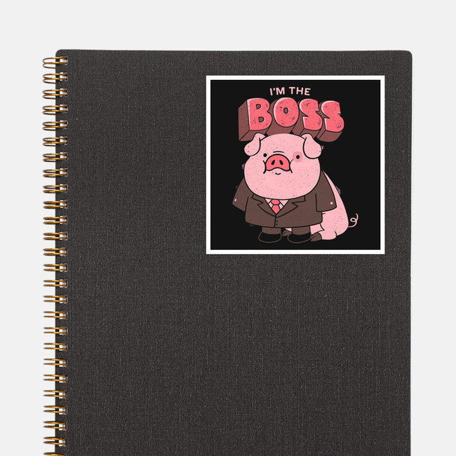 Pig Boss-None-Glossy-Sticker-yumie