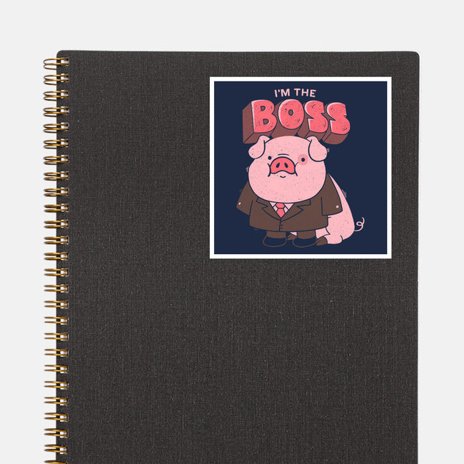 Pig Boss-None-Glossy-Sticker-yumie
